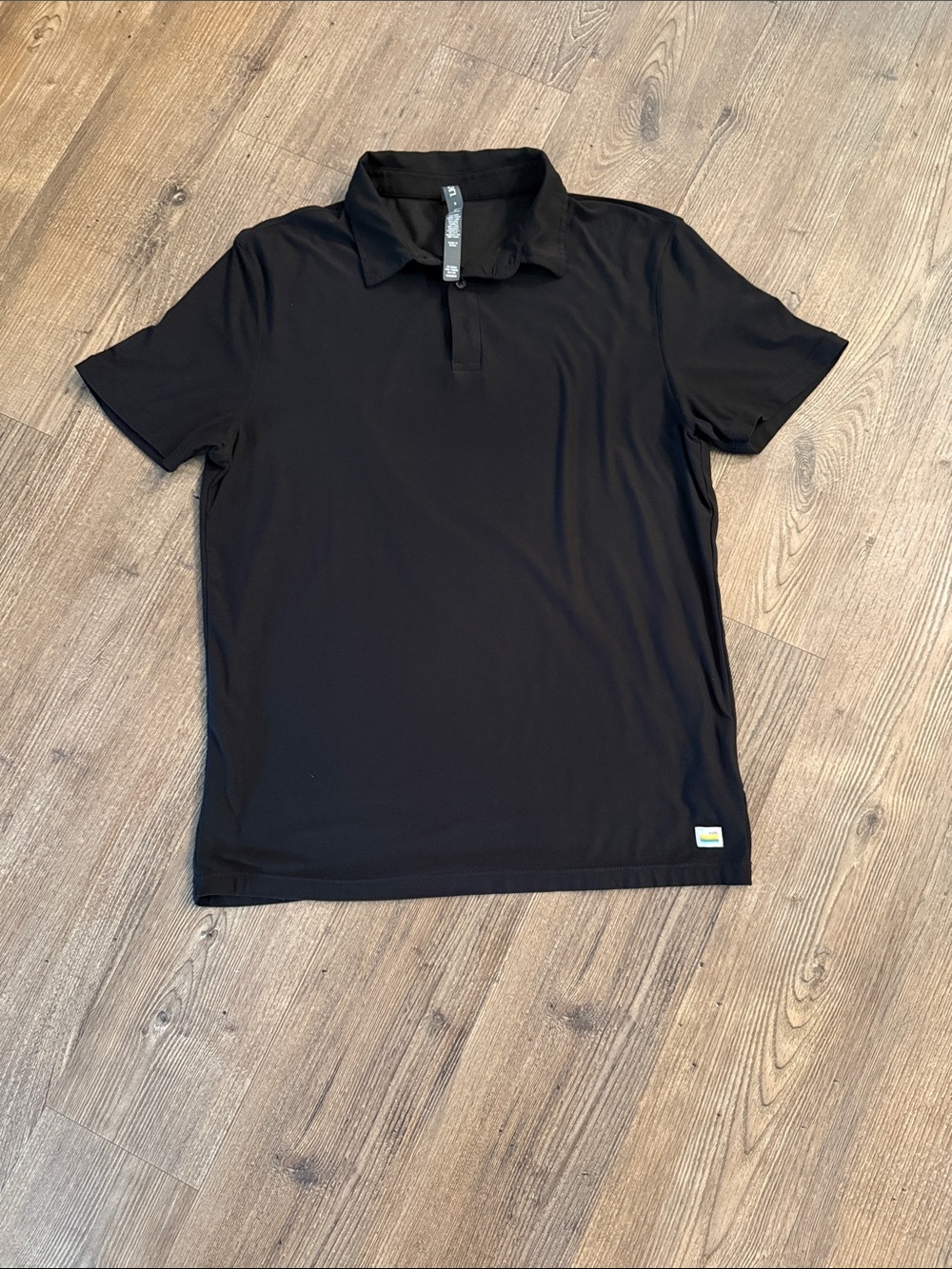 Vuori Black Men's Performance Polo - Size Small